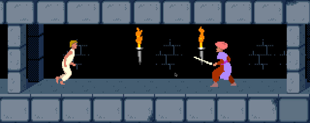 Prince of Persia 1989 sur ordinateur rétro
