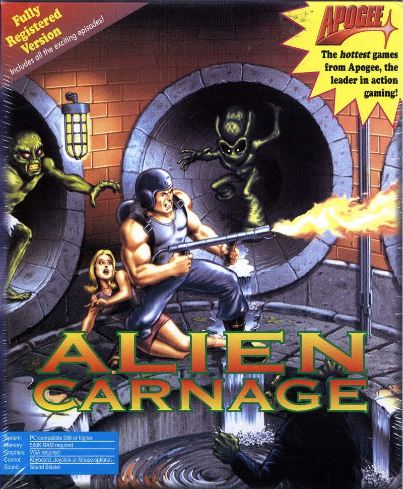 image de couverture de la boite du jeu Alien carnage
