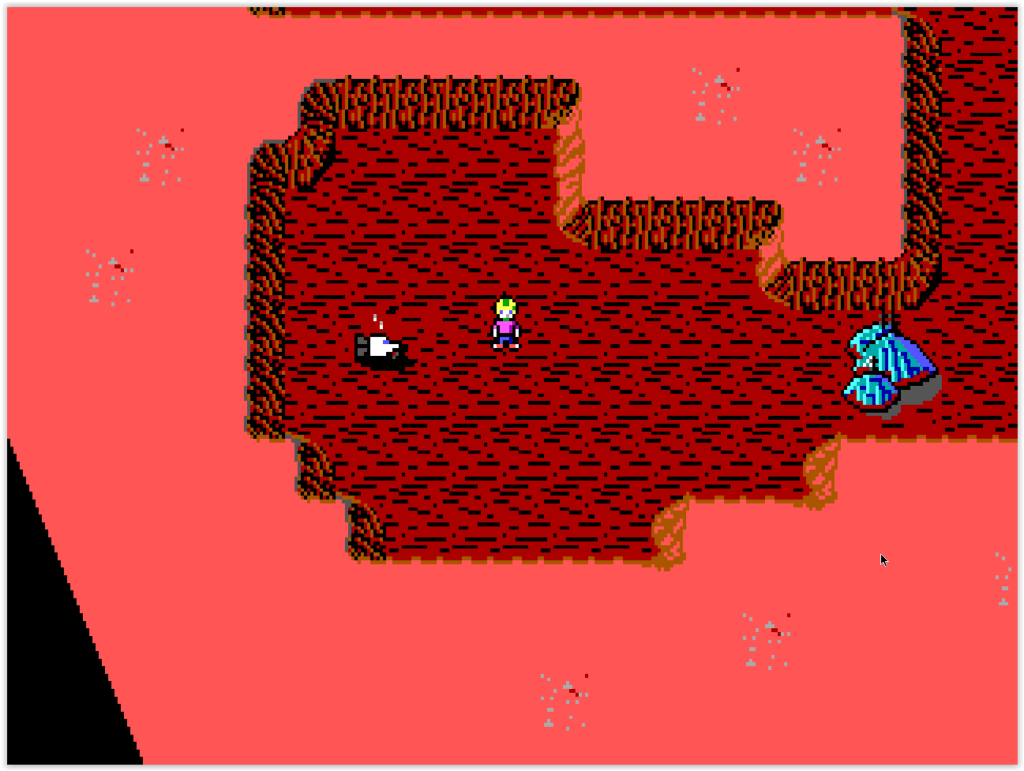 Commander Keen Marooned on Mars sur DOS avec Billy Blaze sur une planète alien