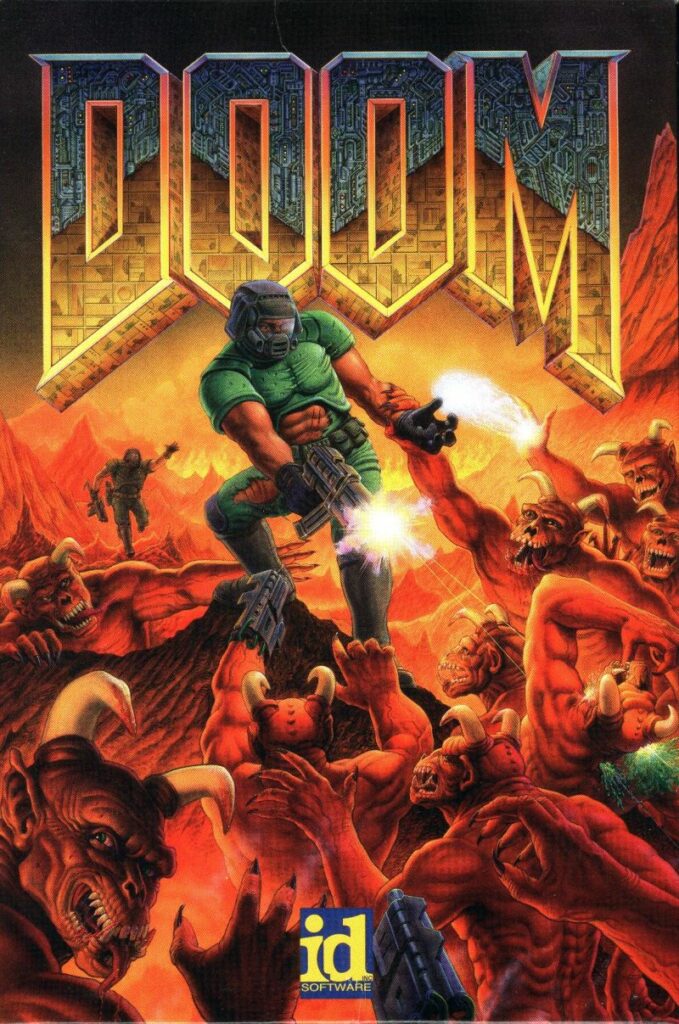 Doom sur DOS, FPS culte développé par id Software en 1993
