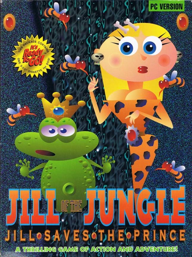 couverture du jeu jill of the jungle : jill saves the prince