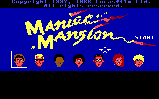 Maniac Mansion Lucasfilm Games 1987