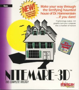 Nitemare 3D sur DOS, FPS d'horreur développé par Gray Design Associates en 1994