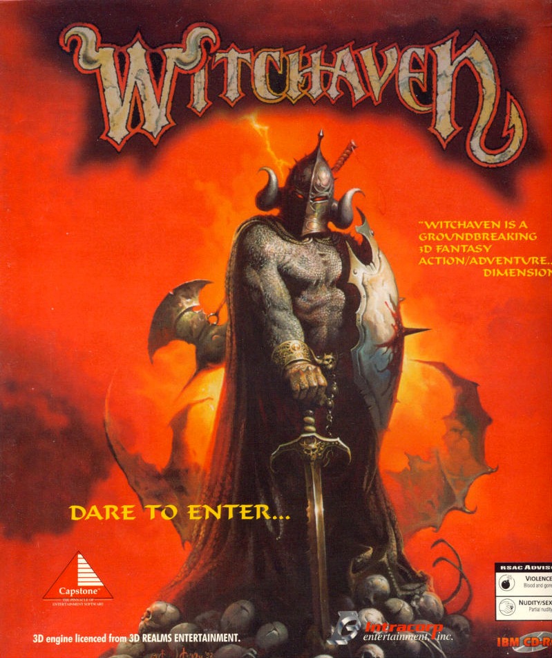 Witchaven sur DOS, FPS fantasy développé par Capstone Software en 1995 avec le Build Engine