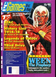 couverture du magasine allemand PC Games de décembre 1992