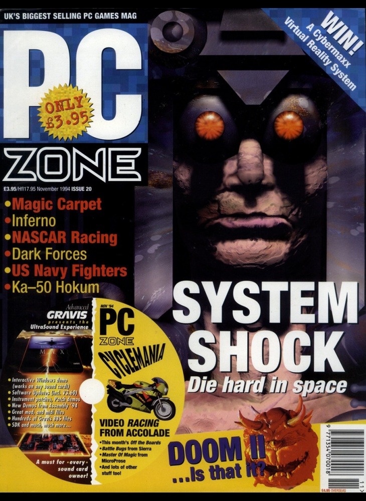 couverture du magasine pc zone de novembre 1994